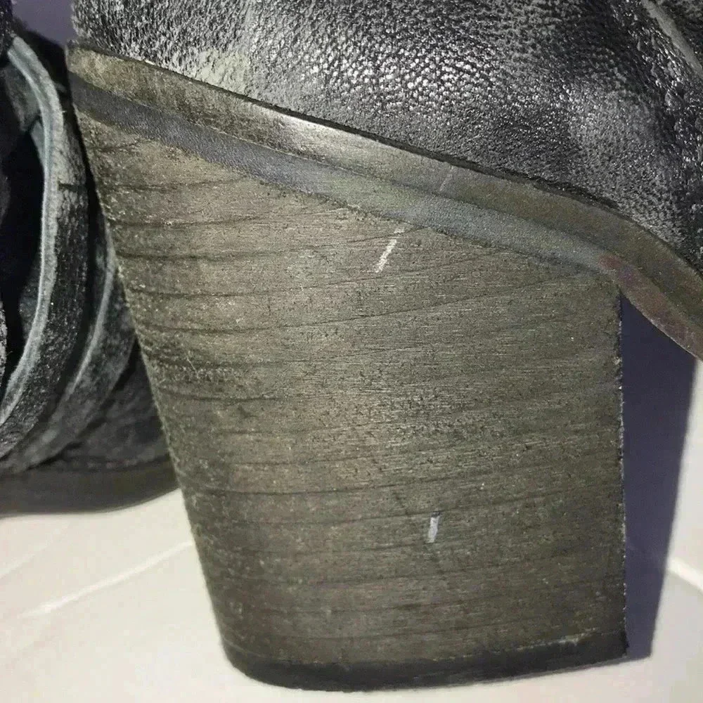 Free People Carrera Braided Woven Booties Size 6
